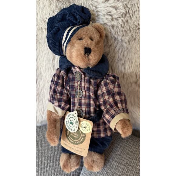 Boyds Bears Bearwear Herbert Henry Jodibear Plush Doll w Tags 9” - Picture 2 of 7